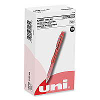 uni-ball Chroma Mechanical Pencil, 0.7 mm, HB (#2), Black Lead, Red Barrel, Dozen 0.7 mm Black Lead - HB, #2 - Red Barrel - 1 Dozen (70135)