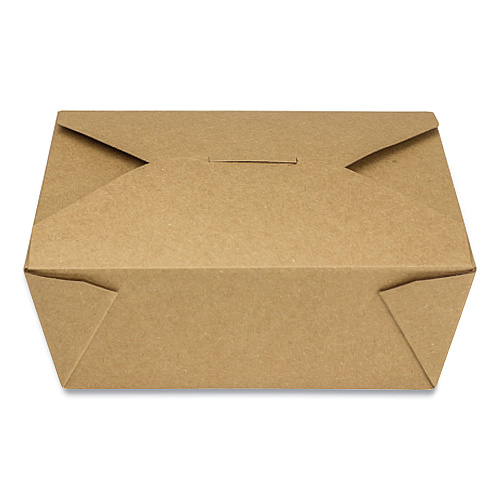 GEN Reclosable Kraft Take-Out Box, 48 oz, Paper, 300/Carton (GENPAPERBOX8)