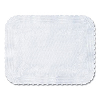 Hoffmaster Scalloped Edge Traymat, Bond Paper, 12.75 x 16.5, White, 1,000/Carton (410211)
