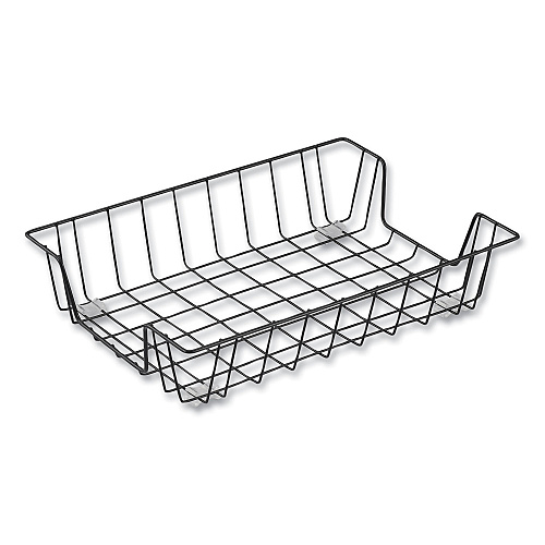 Universal Wire Metal Letter Tray, 1 Section, Letter Size Files, 10" x 14.13" x 3", Black (UNV20071)