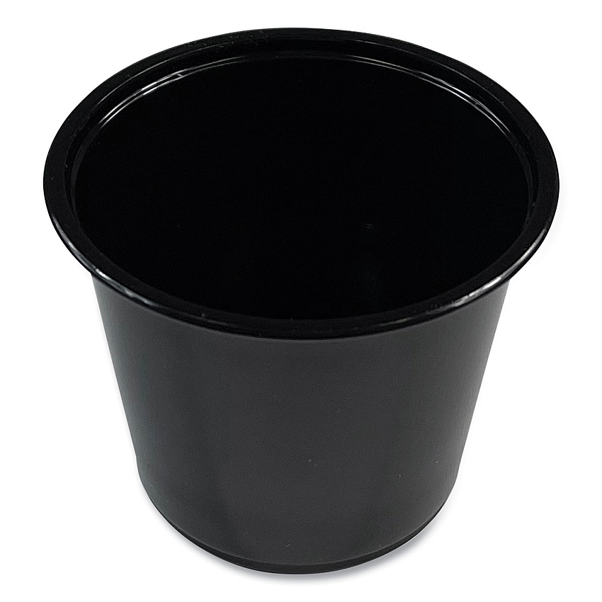 Boardwalk&reg; Souffle/Portion Cups, 5.5 oz, PP, Black, 2500/CT (BWKPRTN55BL)