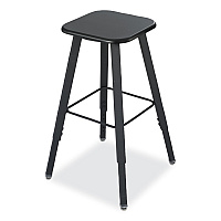 Safco AlphaBetter Adjustable-Height Student Stool, Backless, Supports Up to 250 lb, 35.5