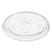 Plastic Cold Cup Lids, Fits 32 Oz To 44 Oz Cold Cups, Clear, 600/carton