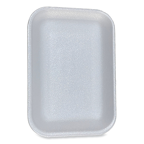 GEN Meat Trays, #2. 8.5 x 6.03 x 1.11, White, 500/Carton (GEN2WH)