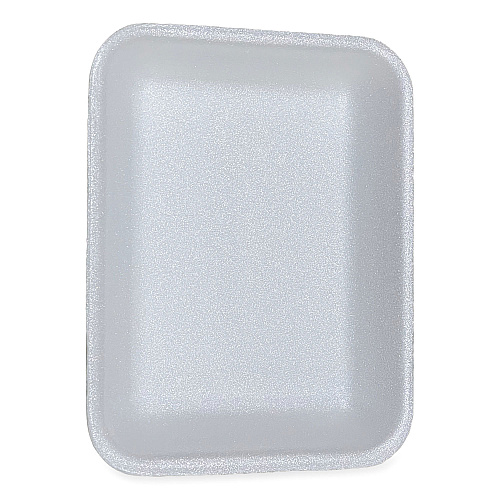 GEN Meat Trays, #3P, 8.7 x 6.6 x 1.1, White, 400/Carton (GEN3PWH)