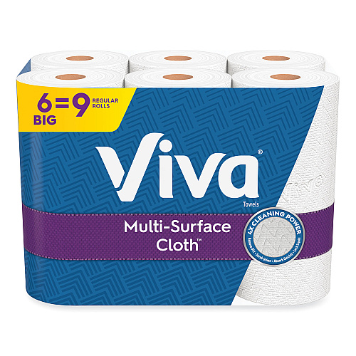 Viva&reg; Multi-Surface Kitchen Cloth Paper Towels, 1-Ply, 83 Sheets, 24 Rolls (49413)