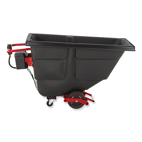 Rubbermaid Commercial Motorized Roto Tilt Truck, 101 gal, 850 lb Capacity, Plastic, Black (2173519)