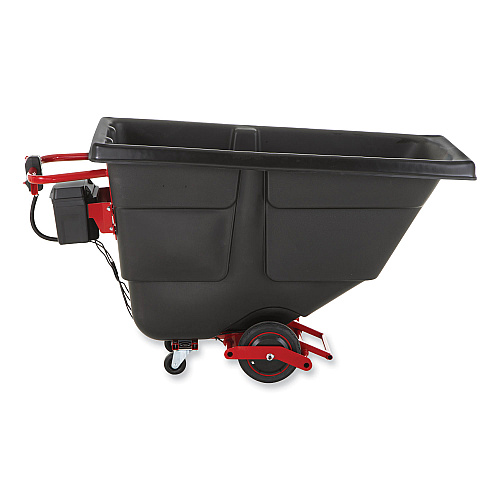 Rubbermaid Commercial Motorized Roto Tilt Truck, 202 gal, 1,000 lb Capacity, Plastic, Black (2173662)