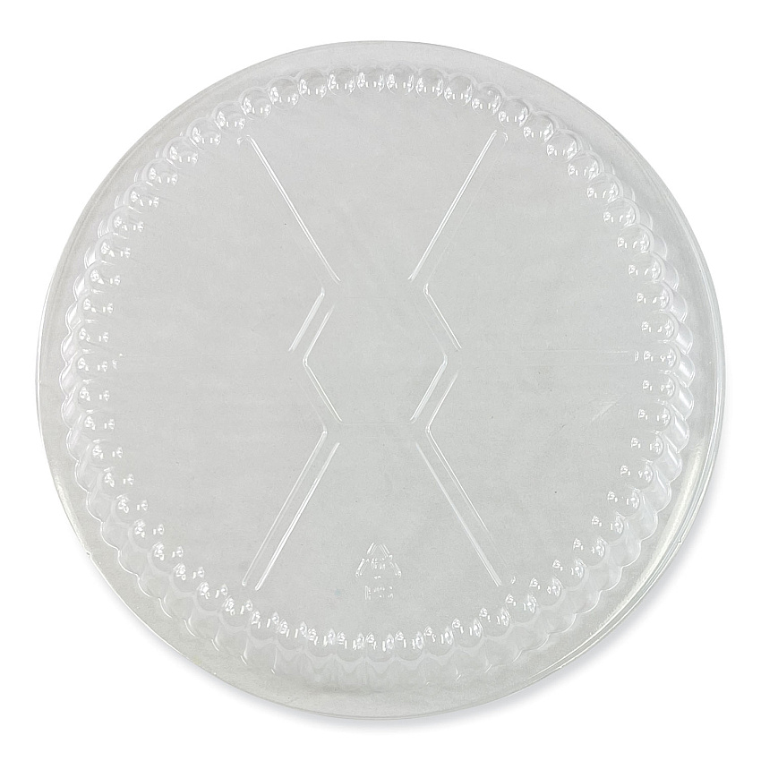 Boardwalk&reg; Round Aluminum To-Go Container Lids, Dome Lid, 7", Clear, Plastic, 500/Carton (BWKROUND7CLID)