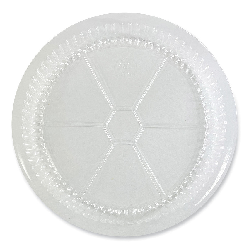 Boardwalk&reg; Round Aluminum To-Go Container Lids, Dome Lid, 9", Clear, Plastic, 500/Carton (BWKROUND9CLID)