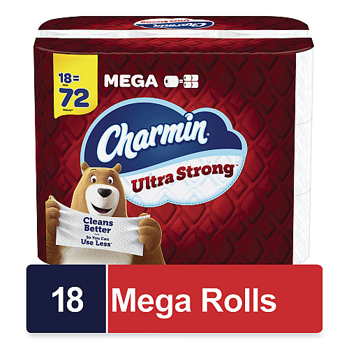 Charmin&reg; Ultra Strong Standard Toilet Paper, 2-Ply, 242 Sheets, 18 Rolls (08823)