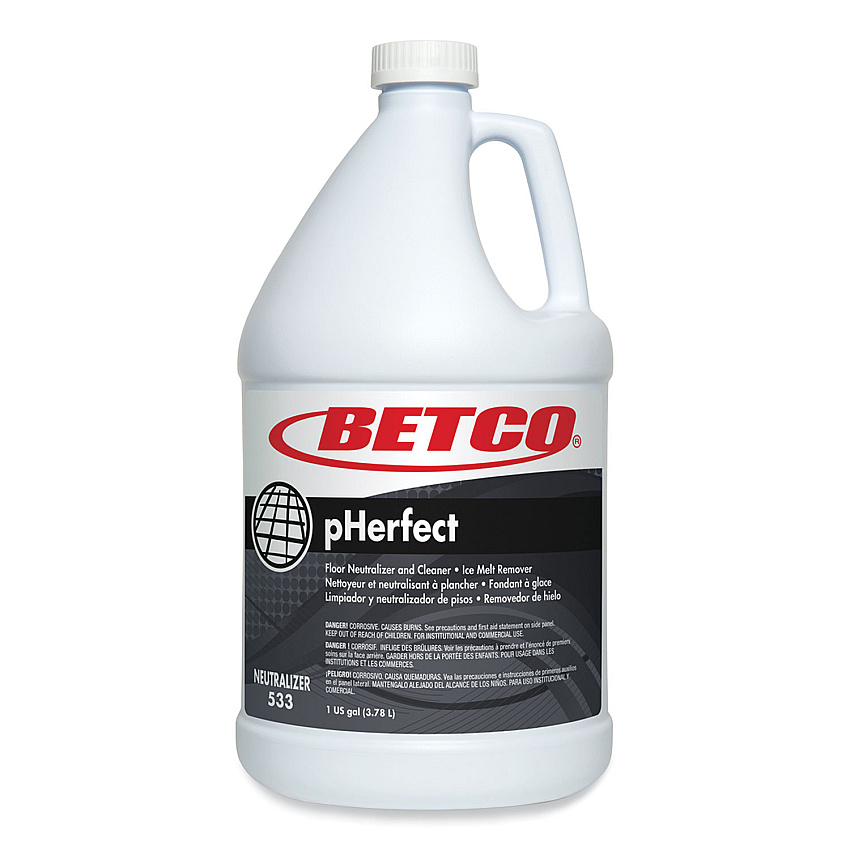 Betco pHerfect Floor Neutralizer and Cleaner, Characteristic Scent, 1 gal Bottle, 4/Carton (5330400)