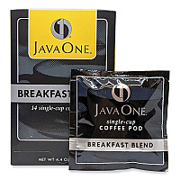 Java One Coffee Pods, Breakfast Blend, Single Cup, 14/Box (30220)