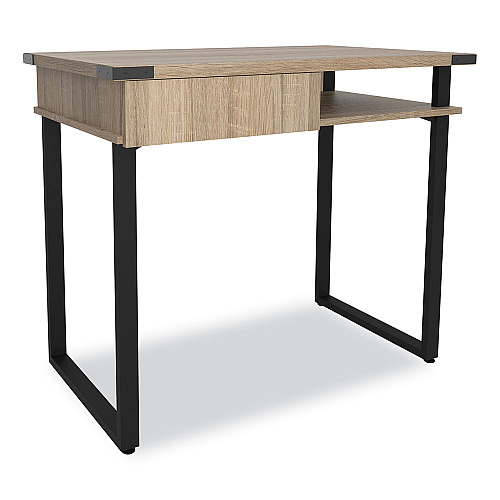 Safco Mirella SOHO Desk with Drawer, 36.25" x 22.25" x 30", Black (5512SDD)