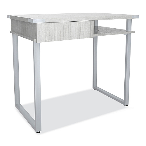 Safco Mirella SOHO Desk with Drawer, 36.25" x 22.25" x 30", Gray (5512WAH)