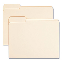 Smead Manila File Folders, 1/3-Cut Tabs: Left Position, Letter Size, 0.75