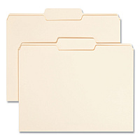 Smead Manila File Folders, 1/3-Cut Tabs: Center Position, Letter Size, 0.75