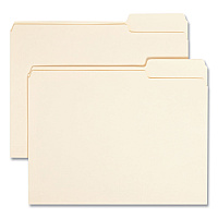 Smead Manila File Folders, 1/3-Cut Tabs: Right Position, Letter Size, 0.75