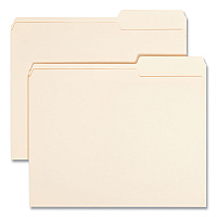 Smead Manila Guide Height Systems File Folders, 2/5-Cut Tabs: Right of Center, Letter Size, 0.75