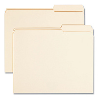 Smead Reinforced Guide Height File Folders, 2/5-Cut Tabs: Right Position, Letter Size, 0.75