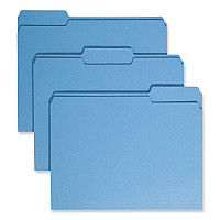 Smead Colored File Folders, 1/3-Cut Tabs: Assorted, Letter Size, 0.75