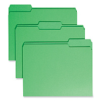 Smead Colored File Folders, 1/3-Cut Tabs: Assorted, Letter Size, 0.75