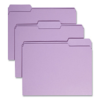 Smead Colored File Folders, 1/3-Cut Tabs: Assorted, Letter Size, 0.75