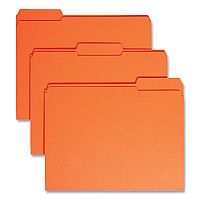 Smead Reinforced Top Tab Colored File Folders, 1/3-Cut Tabs: Assorted, Letter Size, 0.75