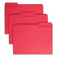 Smead Colored File Folders, 1/3-Cut Tabs: Assorted, Letter Size, 0.75