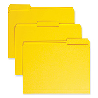 Smead Reinforced Top Tab Colored File Folders, 1/3-Cut Tabs: Assorted, Letter Size, 0.75