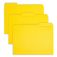 Smead Interior File Folders, 1/3-Cut Tabs: Assorted, Letter Size, 0.75