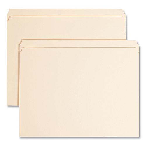 Smead Top Tab Fastener Folders, Straight Tabs, 0.75" Expansion, 1 Fastener, Letter Size, Manila Exterior, 50/Box (14510)