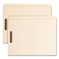 Smead Top Tab Fastener Folders, Straight Tabs, 0.75