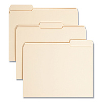 Smead Top Tab Manila Expansion Fastener Folders, 1.5" Expansion, 2 Fasteners, Letter Size, Manila Exterior, 50/Box (14595)