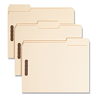 Smead Top Tab Heavyweight Manila Fastener Folders, 0.75