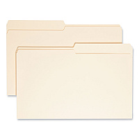 Smead Manila File Folders, 1/2-Cut Tabs: Assorted, Legal Size, 0.75