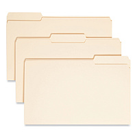 Smead Manila File Folders, 1/3-Cut Tabs: Assorted, Legal Size, 0.75" Expansion, Manila, 100/Box (15330)