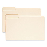 Smead Manila File Folders, 1/3-Cut Tabs: Left Position, Legal Size, 0.75" Expansion, Manila, 100/Box (15331)