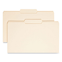 Smead Manila File Folders, 1/3-Cut Tabs: Center Position, Legal Size, 0.75