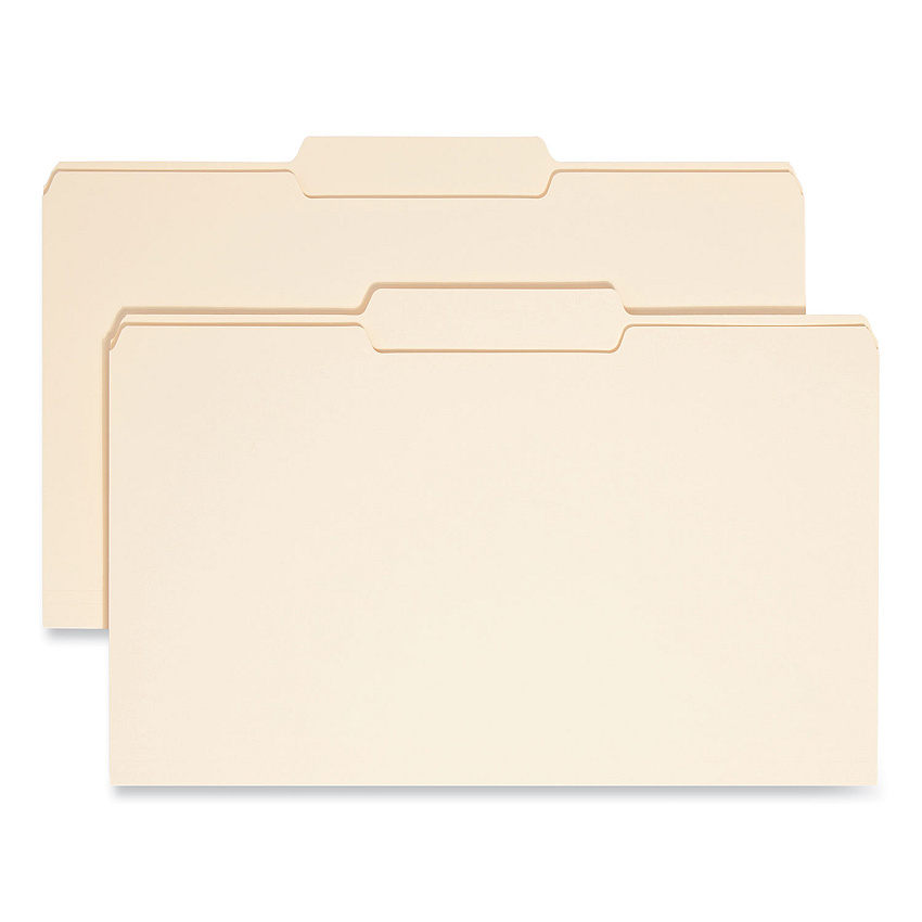 Smead Manila File Folders, 1/3-Cut Tabs: Center Position, Legal Size, 0.75" Expansion, Manila, 100/Box (15332)