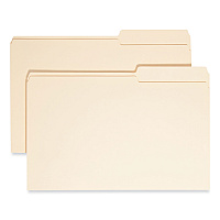 Smead Manila Guide Height Systems File Folders, 2/5-Cut Tabs: Right of Center, Legal Size, 0.75