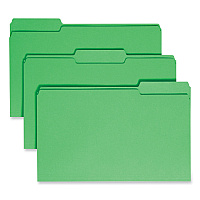 Smead Colored File Folders, 1/3-Cut Tabs: Assorted, Legal Size, 0.75