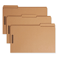 Smead Top Tab Fastener Folders, 1/3-Cut Tabs: Assorted, 0.75