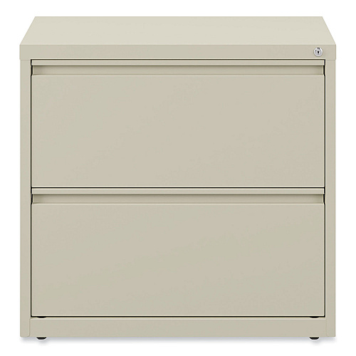 Alera Lateral File, 2 Legal/Letter-Size File Drawers, Putty, 30" x 18.63" x 28" (ALEHLF3029PY)