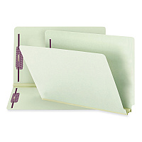 Smead End Tab Fastener Folders with Reinforced Straight Tabs, 11-pt Manila, 2 Fasteners, Legal Size, Manila Exterior, 50/Box (37115)