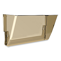 Storex Wall File, Letter Size, 13" x 4" x 7", Smoke (70220U06C)