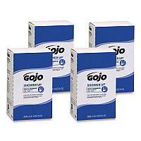 GOJO SHOWER UP Soap and Shampoo, Pleasant Scent, 2,000 mL, 4/Carton (7230)