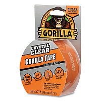 Gorilla Crystal Clear Tape, 3" Core, 1.88" x 9 yds (6027007)