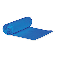 Heritage Eco Blend Max Can Liners, 45 gal, 0.8 mil, 40" x 46", Blue, 25 Bags/Roll, 6 Rolls/Carton (L8046TXER1)