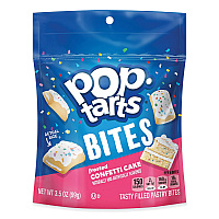 Kellogg's Pop Tarts Bites, Confetti Cake, 3.5 oz Bag, 6/Carton (25063)